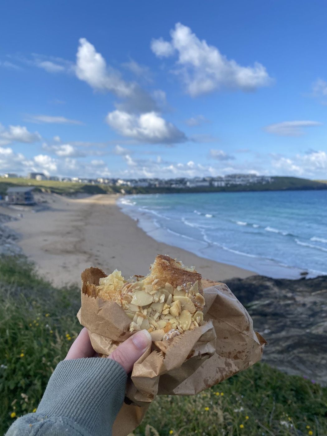 A monkey bread pastry from Pavilion Bakery above Fistral Beach