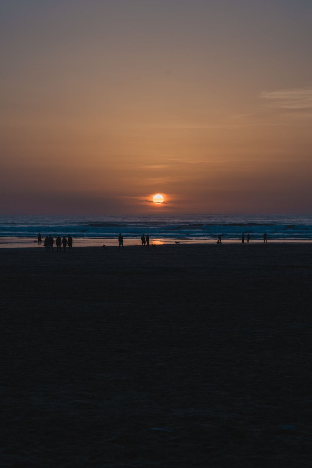 Sunset over Watergate Bay